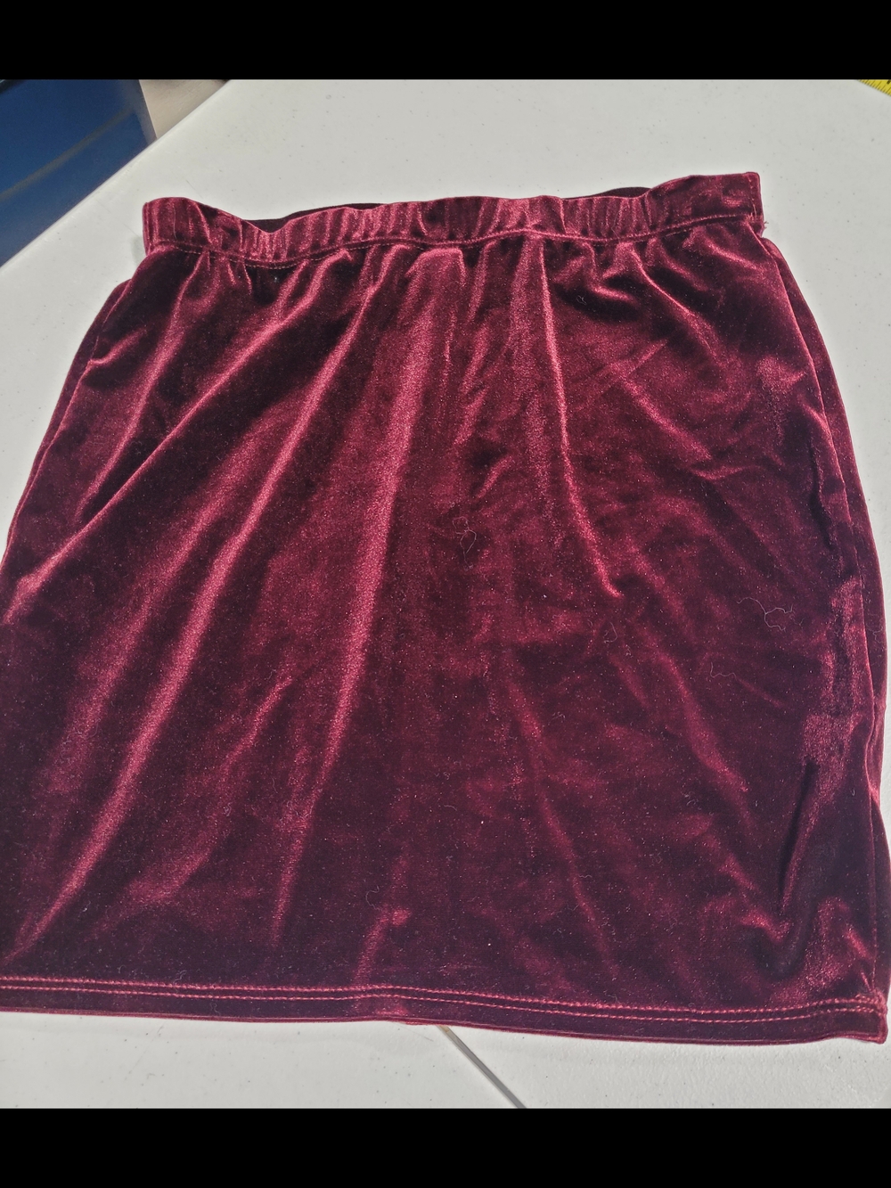 Windsor Girls' Velvet Wine Red Skirt
